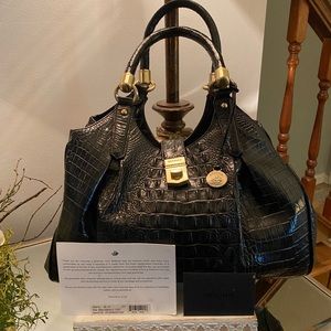 BRAHMIN - Elisa Black Hobo/Satchel